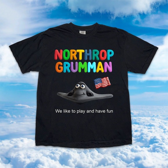 Northrop Grumman B-2 Stealth Bomber Comfort Colors Graphic T-Shirt Black